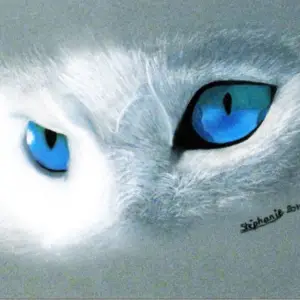 Vision sauvage – Stemma Artkin – Stéphanie R Peinture Vision Sauvage - Portrait félin au pastel à l’huile