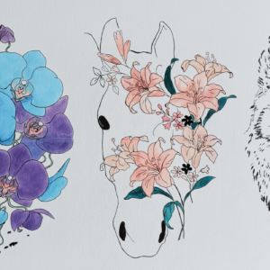 totem familia Peinture Totem Familia - Tableau animal totem spirituel - Artiste Stemm'Artkin par Stéphanie R